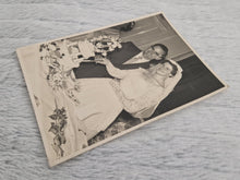 Load image into Gallery viewer, Antique Vintage Wedding Photograph | Bride and Groom Cutting Wedding Cake | Sepia Portrait Photo 15.
