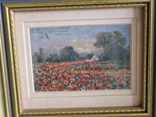 Load image into Gallery viewer, Original George V Postcard In Frame Dated 1913 with 1/2 Penny Stamp Poppy Flower
