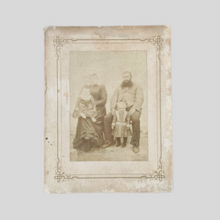 Load image into Gallery viewer, Antique 19th Century Family Portrait – Vintage Cabinet Card Photograph – Victorian Era Collectible
