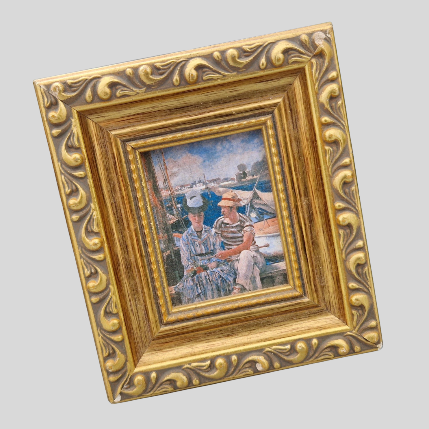 Argenteuil (1874) by Edouard Manet reproduction print art on wooden pannel