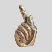 Load image into Gallery viewer, Brass Hand Napkin Holder - Vintage Gold Table Decor
