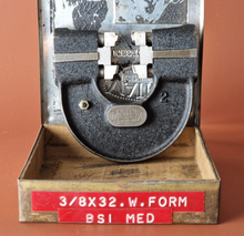 Load image into Gallery viewer, Matrix 3/8" x 32 W Form BSI MED Adjustable Thread Caliper Gauge In Case 2/17G 2

