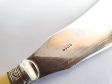 Load image into Gallery viewer, Large Vintage EPNS Silver Plated Fish Serving  Knife, Cream Plastic Handle
