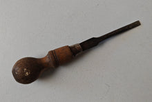 Load image into Gallery viewer, Vintage Wooden Handle Slotted Flat Screwdriver Made in Sheffield, England 20cm
