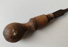 Load image into Gallery viewer, Vintage Wooden Handle Slotted Flat Screwdriver Made in Sheffield, England 20cm
