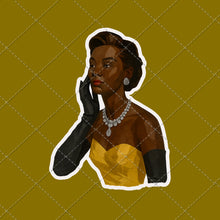 Load image into Gallery viewer, Glamour Woman Image Pack | Vintage Glamour Stickers | Retro Woman Clipart | Instant Download PNG PDF | Diverse Elegant Fashion Portraits
