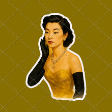 Load image into Gallery viewer, Glamour Woman Image Pack | Vintage Glamour Stickers | Retro Woman Clipart | Instant Download PNG PDF | Diverse Elegant Fashion Portraits
