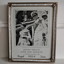 Load image into Gallery viewer, Queen Elizabeth and Prince Phillip Duke of Edinburgh Photo Picture Frame Journey Through Love &amp; Royalty Royal 1953 - 1954 Tour
