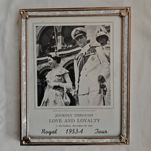 Load image into Gallery viewer, Queen Elizabeth and Prince Phillip Duke of Edinburgh Photo Picture Frame Journey Through Love &amp; Royalty Royal 1953 - 1954 Tour
