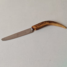 Load image into Gallery viewer, Vintage Antler Handle Knife - FXL Geo Wostenholm &amp; Son Sheffield - 24cm Long
