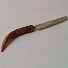 Load image into Gallery viewer, Vintage Antler Handle Knife - FXL Geo Wostenholm &amp; Son Sheffield - 24cm Long
