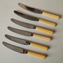 Load image into Gallery viewer, Set of 6 Vintage Butter Knives - E. Blyde &amp; Co Ltd, Sheffield - 20cm
