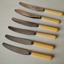 Load image into Gallery viewer, Set of 6 Vintage Butter Knives - E. Blyde &amp; Co Ltd, Sheffield - 20cm
