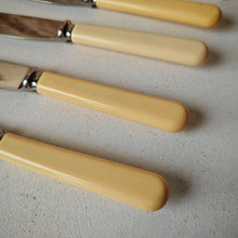 Load image into Gallery viewer, Set of 6 Vintage Butter Knives - E. Blyde &amp; Co Ltd, Sheffield - 20cm
