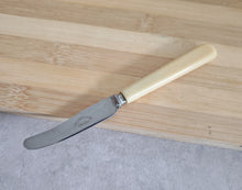 Load image into Gallery viewer, Mini Vintage Stainless Steel Butter Knife with Ivory-Colored Handle
