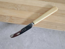 Load image into Gallery viewer, Mini Vintage Stainless Steel Butter Knife with Ivory-Colored Handle
