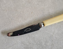 Load image into Gallery viewer, Mini Vintage Stainless Steel Butter Knife with Ivory-Colored Handle

