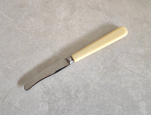 Load image into Gallery viewer, Mini Vintage Stainless Steel Butter Knife with Ivory-Colored Handle
