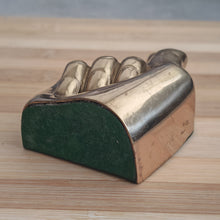 Load image into Gallery viewer, Brass Hand Napkin Holder - Vintage Gold Table Decor
