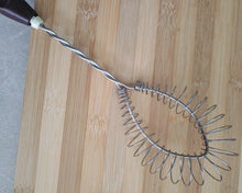 Load image into Gallery viewer, Vintage Probus Fackelmann Lichfield Coil Rim Whisk Whip Stainless Steel Brown Plastic Handle
