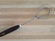 Load image into Gallery viewer, Vintage Probus Fackelmann Lichfield Coil Rim Whisk Whip Stainless Steel Brown Plastic Handle
