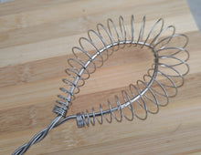 Load image into Gallery viewer, Vintage Probus Fackelmann Lichfield Coil Rim Whisk Whip Stainless Steel Brown Plastic Handle
