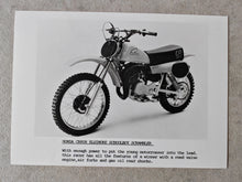 Load image into Gallery viewer, Vintage Honda CR80R Elsinore Schoolboy Scrambler Promotional Photograph - Classic Honda Motocross Print 18cm x 12.5cm
