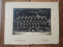 Load image into Gallery viewer, Antique Military Group Portrait Photograph – Early 20th Century Austrian Fire Brigade or Police Unit –  Mount Frame, Signed, Vintage Collectible
