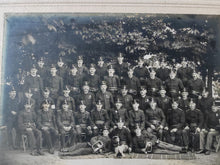 Load image into Gallery viewer, Antique Military Group Portrait Photograph – Early 20th Century Austrian Fire Brigade or Police Unit –  Mount Frame, Signed, Vintage Collectible
