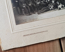 Load image into Gallery viewer, Antique Military Group Portrait Photograph – Early 20th Century Austrian Fire Brigade or Police Unit –  Mount Frame, Signed, Vintage Collectible
