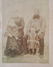 Load image into Gallery viewer, Antique 19th Century Family Portrait – Vintage Cabinet Card Photograph – Victorian Era Collectible
