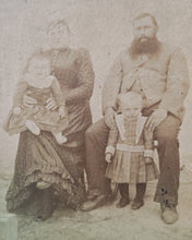 Load image into Gallery viewer, Antique 19th Century Family Portrait – Vintage Cabinet Card Photograph – Victorian Era Collectible
