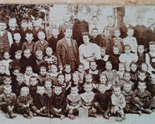 Load image into Gallery viewer, Antique 1899 School Class Photograph – Vintage Mounted Photo – Victorian Era Educational History
