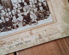 Load image into Gallery viewer, Antique 1899 School Class Photograph – Vintage Mounted Photo – Victorian Era Educational History
