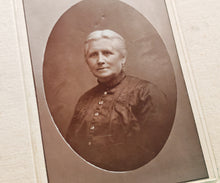 Load image into Gallery viewer, Antique 19th Century Portrait Photograph – Victorian Woman – Mounted Cabinet Card by S. Weitzmann, Vienna
