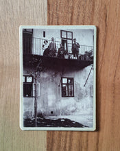 Load image into Gallery viewer, Antique 1913 Photograph – Vintage Family Balcony Scene – Early 20th Century Original Print – Collectible Historical Photo
