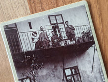 Load image into Gallery viewer, Antique 1913 Photograph – Vintage Family Balcony Scene – Early 20th Century Original Print – Collectible Historical Photo
