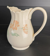 Load image into Gallery viewer, Vintage Boots Poppy Ceramic Jug  Made in England Floral Cream Pitcher

