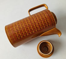 Load image into Gallery viewer, HORNSEA Pottery SAFFRON Ceramic Coffee Pot 1970s Vintage Retro

