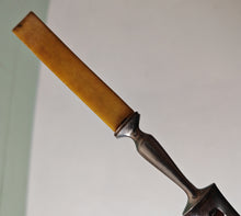 Load image into Gallery viewer, Vintage Meat Carving Fork with Cream Colour Plastic Handle – 25.5cm Long

