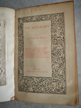Load image into Gallery viewer, Antique 1901 “The Antiquary” by Sir Walter Scott – Adam &amp; Charles Black – Leather Bound Illustrated Edition – Used
