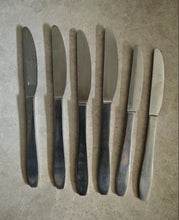 Load image into Gallery viewer, Vintage Stainless Steel Table Knives Set – Sheffield England – Emperor Stainless – Used Cutlery – 6-Piece
