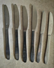 Load image into Gallery viewer, Vintage Stainless Steel Table Knives Set – Sheffield England – Emperor Stainless – Used Cutlery – 6-Piece
