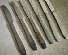 Load image into Gallery viewer, Vintage Stainless Steel Table Knives Set – Sheffield England – Emperor Stainless – Used Cutlery – 6-Piece
