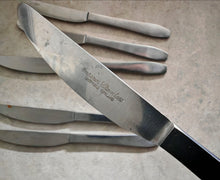 Load image into Gallery viewer, Vintage Stainless Steel Table Knives Set – Sheffield England – Emperor Stainless – Used Cutlery – 6-Piece
