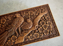 Load image into Gallery viewer, Vintage Style Embossed Plastic Trinket Box - Bird &amp; Floral Design - 15cm x 7.5cm x 4.5cm
