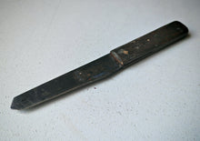Load image into Gallery viewer, Vintage Flat Blade Utility Knife – 21.5cm Long – Wooden Handle – Old Hand Tool – Rustic Patina
