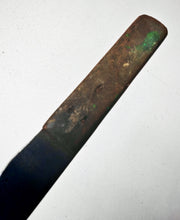 Load image into Gallery viewer, Vintage Flat Blade Utility Knife – 21.5cm Long – Wooden Handle – Old Hand Tool – Rustic Patina

