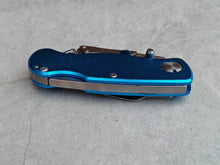 Load image into Gallery viewer, Blue Folding Utility Knife – Multi-Tool Pocket Cutter with Belt Clip – Retractable Blade, Pat Pending Design
