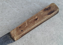 Load image into Gallery viewer, Vintage Rustic Utility Knife | Hand-Forged Carbon Steel Blade with Aged Wooden Handle | Collectible Antique Tool

